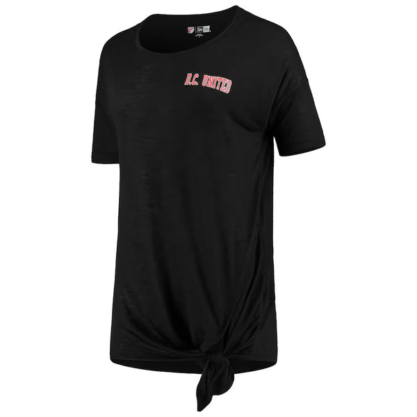 Women's D.C. United 5th & Ocean by New Era Black Slub Scoop Neck T-Shirt